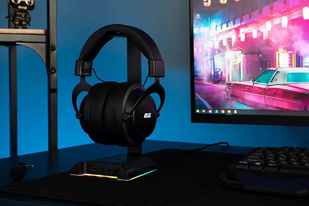 Гарнитура 2E Gaming HG360 RGB WL 7.1 Black (2E-HG360BK-WL) - фото 2