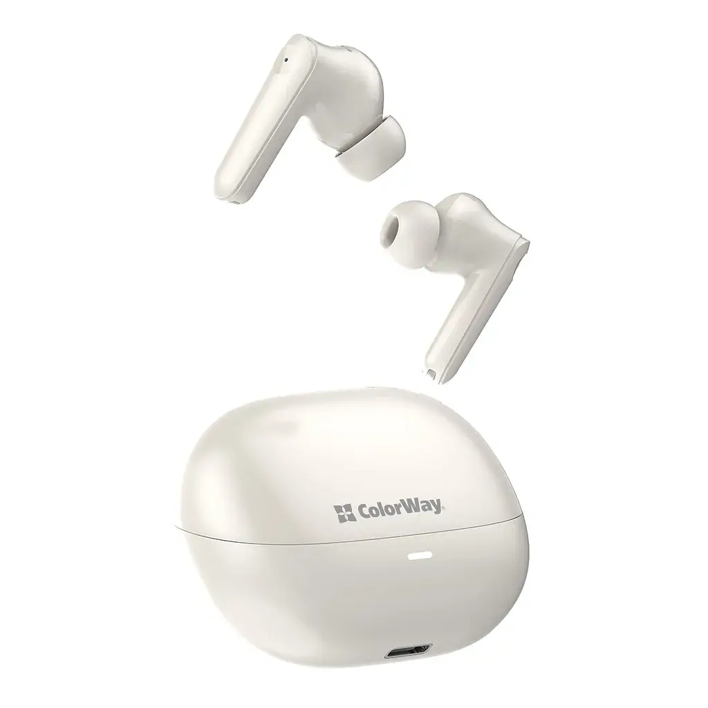 Навушники ColorWay Slim TWS-1 Earbuds Long Life Beige (CW-TWS1BE) - фото 9