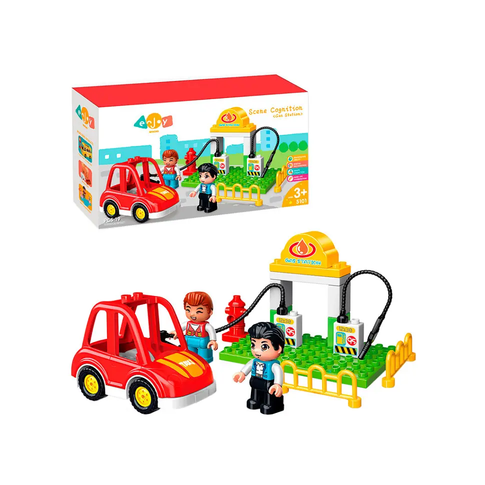 Дитячий конструктор Заправка Bambi 5101 19 деталей - фото 2