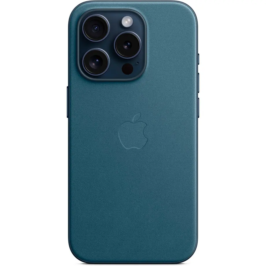 Чохол FineWoven Case with MagSafe для Apple iPhone 15 Pro Pacific Blue AAA [94482] - фото 5