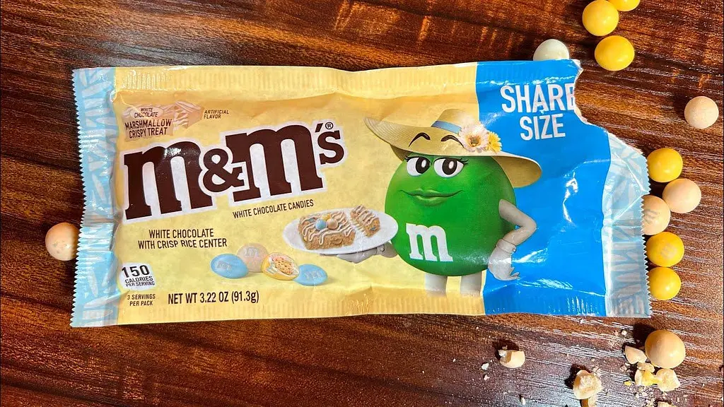 Драже M&M's White Chocolate with Crisp Rice Center 210.9g - фото 2
