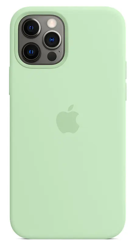 Чохол Silicone Case з MagSafe для Apple iPhone 12 Pro Max (Pistachio) ААА [57151] - фото 3