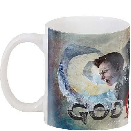 Кухоль GeekLand God Of War Spartan Лють CP 03.372 330 мл білий - фото 3