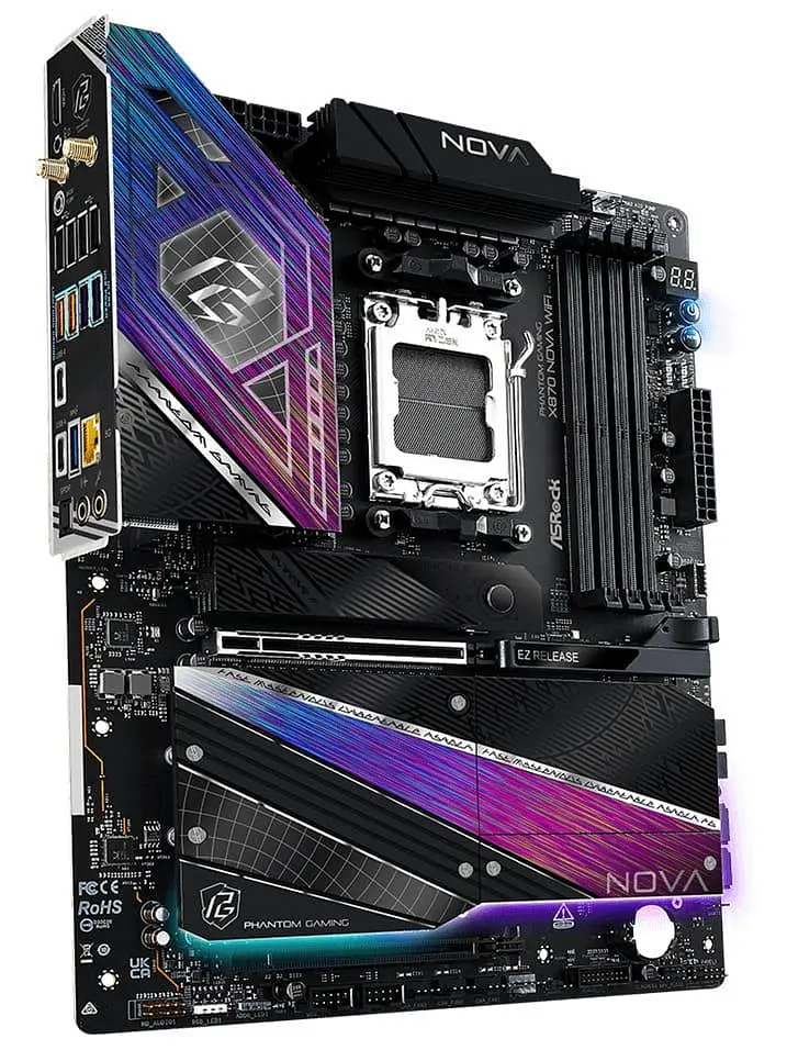Материнська плата AsRock X870 NOVA WIFI (X870 NOVA WIFI) (Socket AM5, AMD X870, ATX) - фото 2