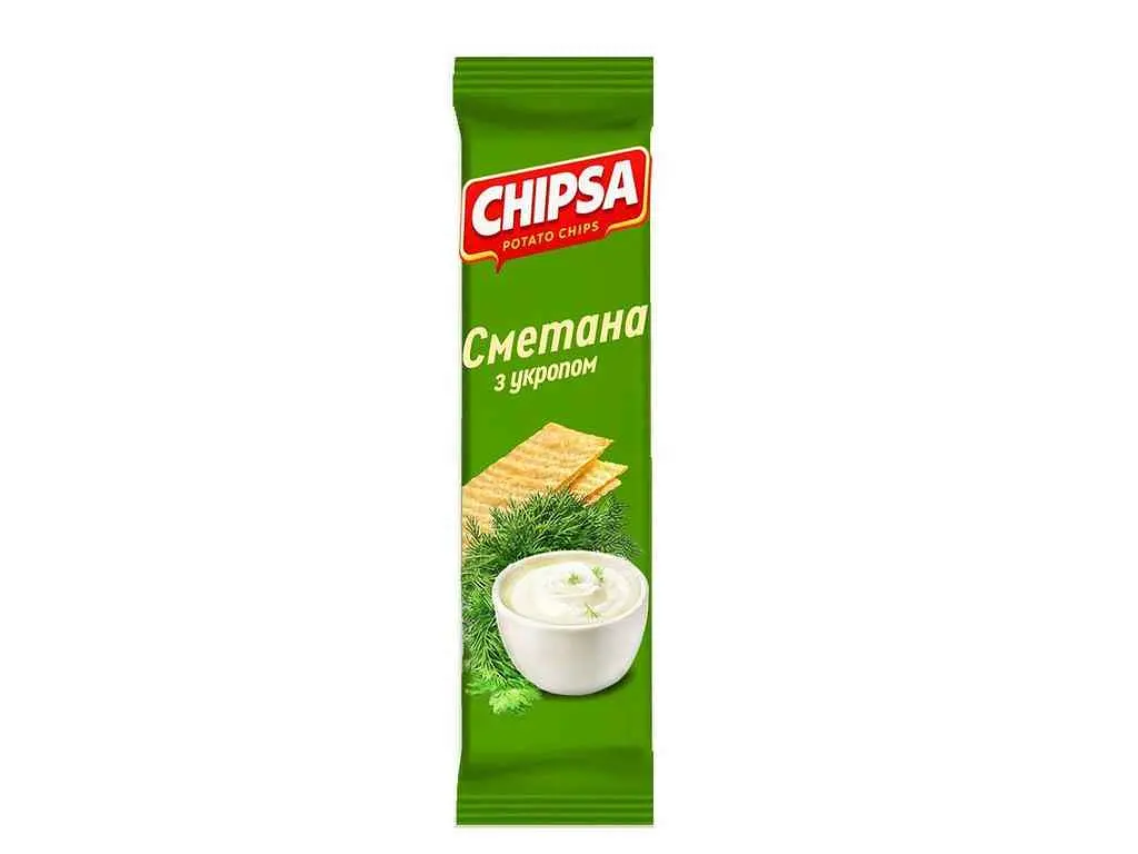 Чипси картопляні CHIPSA Сметана з кропом 55г