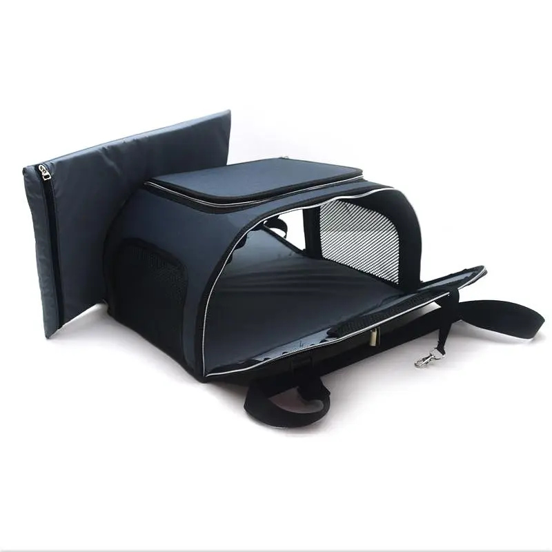 Авіа-Сумка переноска Zoo-hunt для котів та малих порід собак №1 30х45х20 см сіра - фото 3