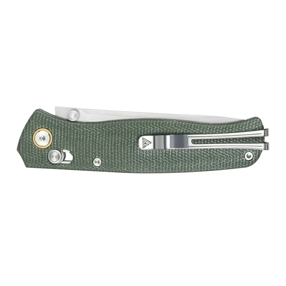 Ніж складаний туристичний SRM Medal 255L-MG3 82 мм 140Cr Micarta зелений - фото 7