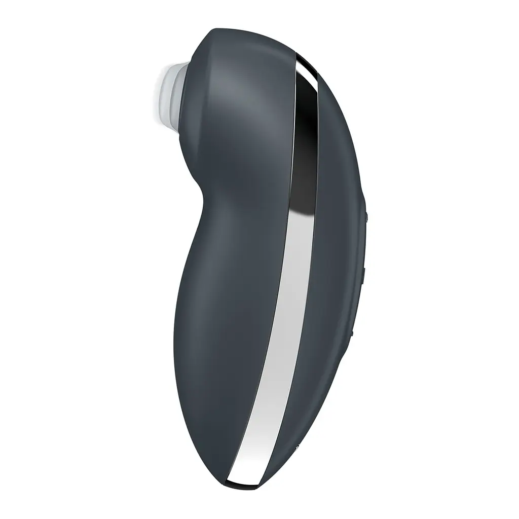 Вібростимулятор-пульсатор Satisfyer Tap & Climax 2 Grey, ефект постукування пальцем - фото 2