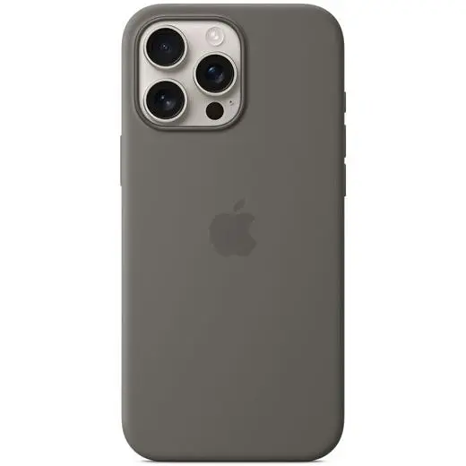 Силіконовий чохол CasePro Silicone Case з MagSafe Stone Gray для iPhone 16 Pro Max - фото 3