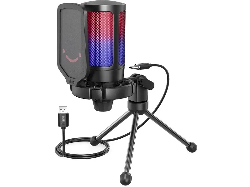 Мікрофон для ПК Fifine AmpliGame A6V Black - фото 2