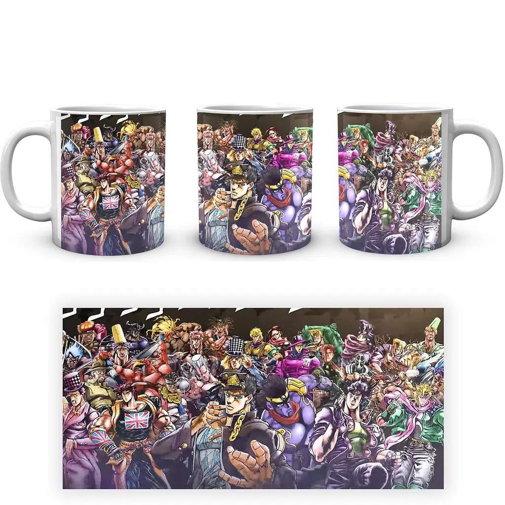 Кружка GeekLand Невероятные приключения ДжоДжо JoJo's Bizarre Adventure Герои и злодеи ДжоДжо JJ 02.580 330 мл белая - фото 3