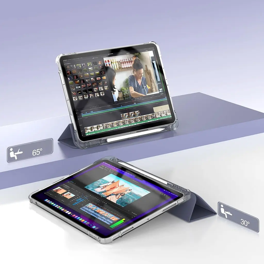 Чохол-книжка BeCover Soft Edge з кріпленням Apple Pencil для Apple iPad Air (4/5) 2020/2022 10.9 Пурпуровий (711124) - фото 5