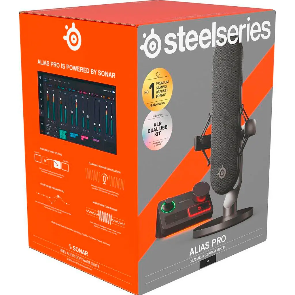 Микрофон SteelSeries Alias Pro (61597) [101851] - фото 6