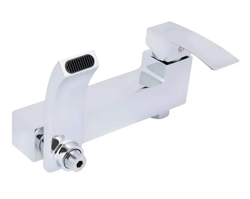 Смеситель для ванны Qtap Swan Cascada, Chrome (k35) с душевым гарнитуром QTSWA260CRM45565 - фото 5
