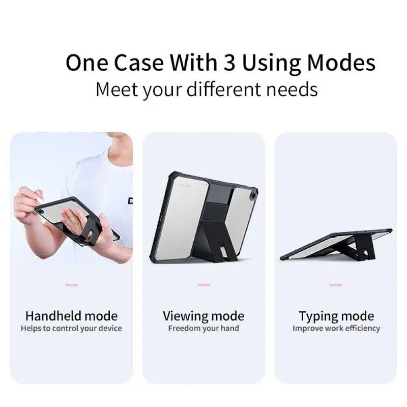 Чохол накладка з підставкою HunDD з посиленими кутами для для Samsung Galaxy Tab A9 (8.7'') Чорний - фото 3