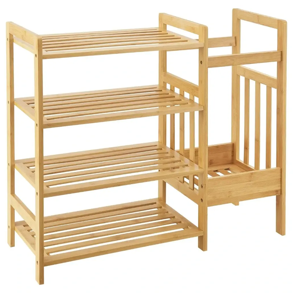 Бамбукова полиця для взуття Chomik Avenue з підставкою для парасольок - фото 3