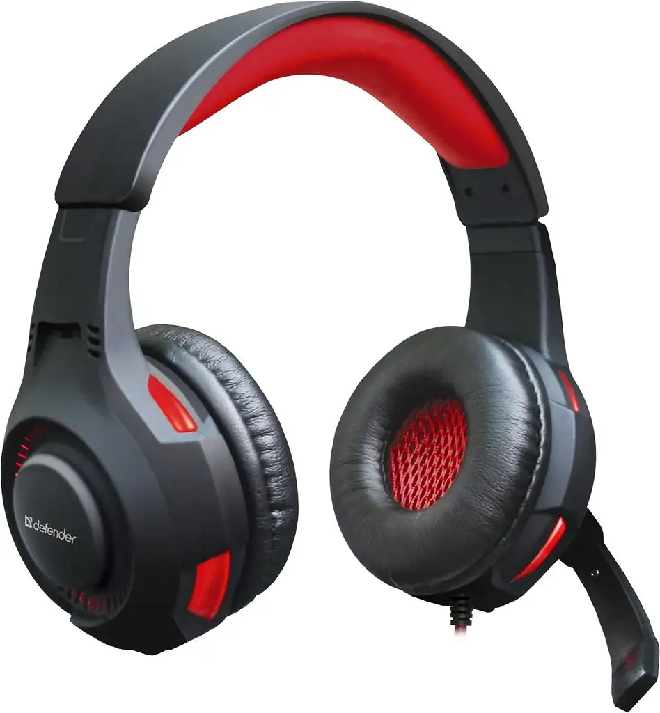 Ігрова гарнітура Defender Warhead G-450 USB підсвітка чорно-червона (64146) - фото 6