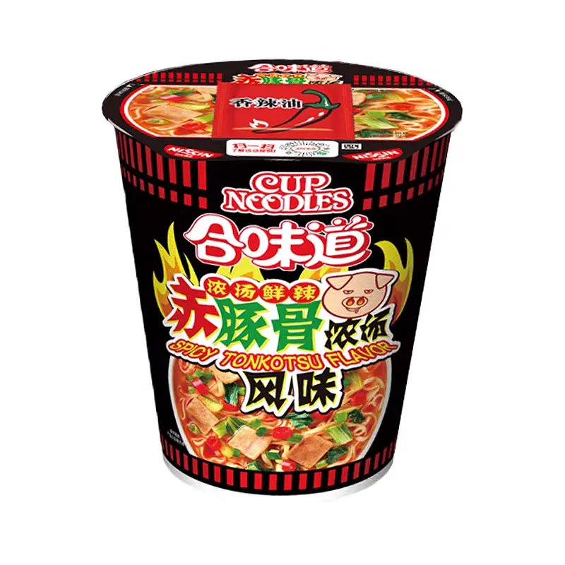 Локшина Nissin Cup Noodles Spicy Tonkotsu 81 г