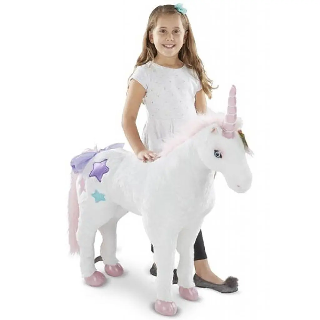 М'яка іграшка Melissa&Doug Великий плюшевий єдиноріг Джамбо (MD18801) - фото 2