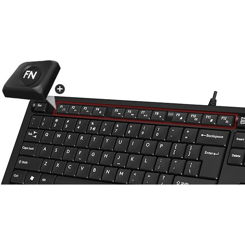 Комплект (клавіатура + миша) A4Tech Fstyler F1010 Black/Grey (1147539) [107932] - фото 6