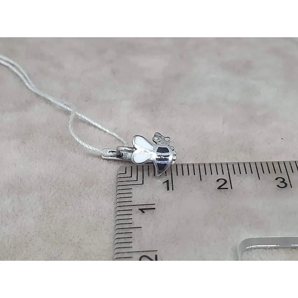 Срібні сережки Tango Бджілка з емаллю. 400218а - фото 4