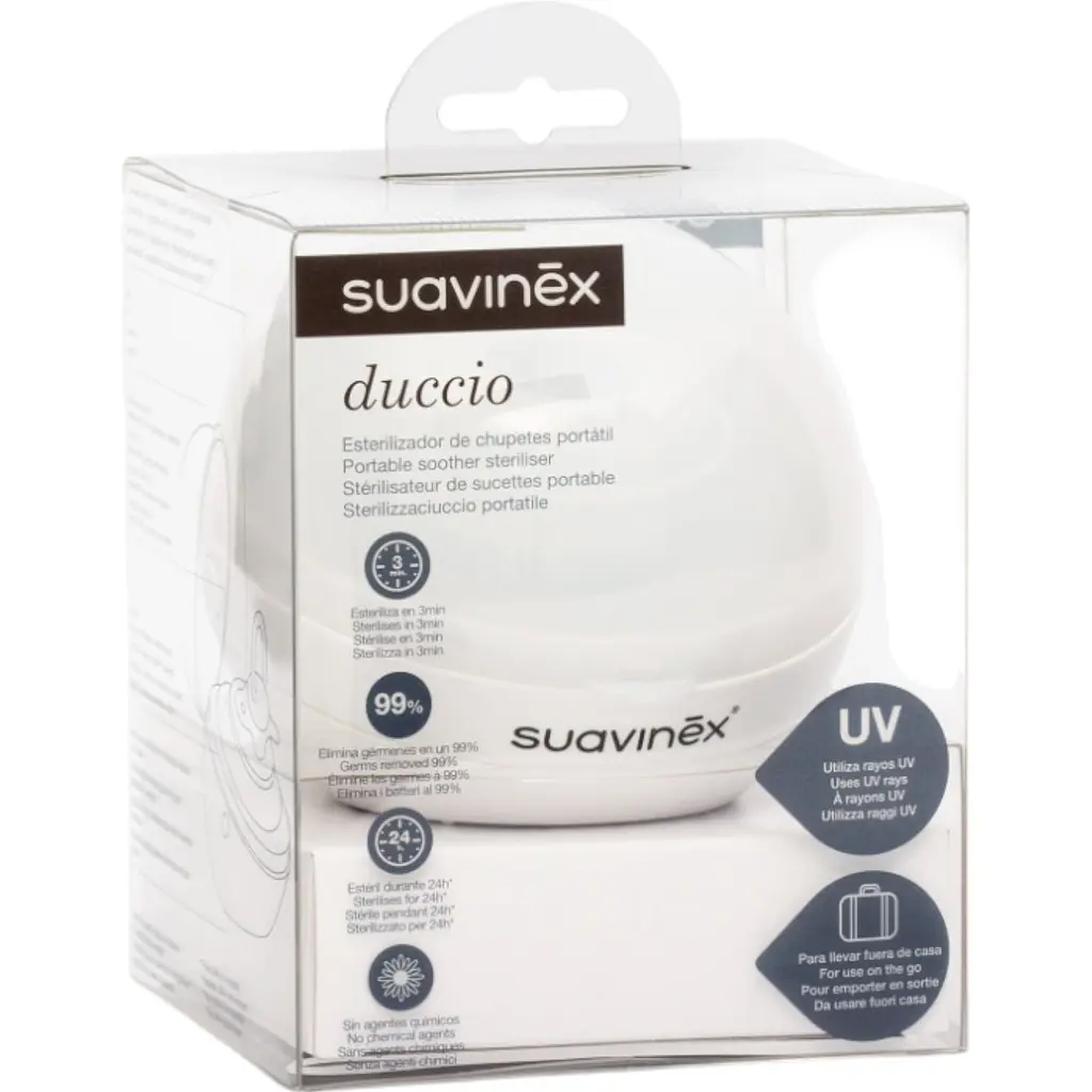 Стерилизатор портативный Suavinex Duccio для пустышек белый (400818) - фото 2