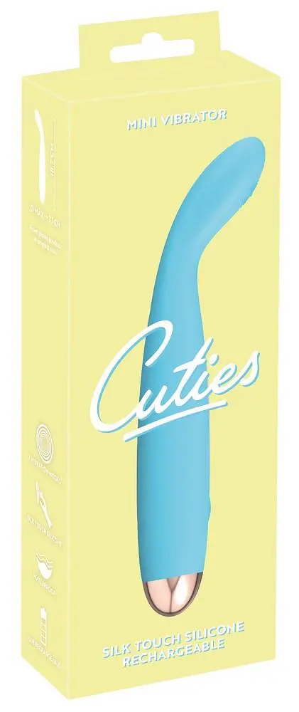 Вібратор для точки G Cuties 18.7 см блакитний - фото 7