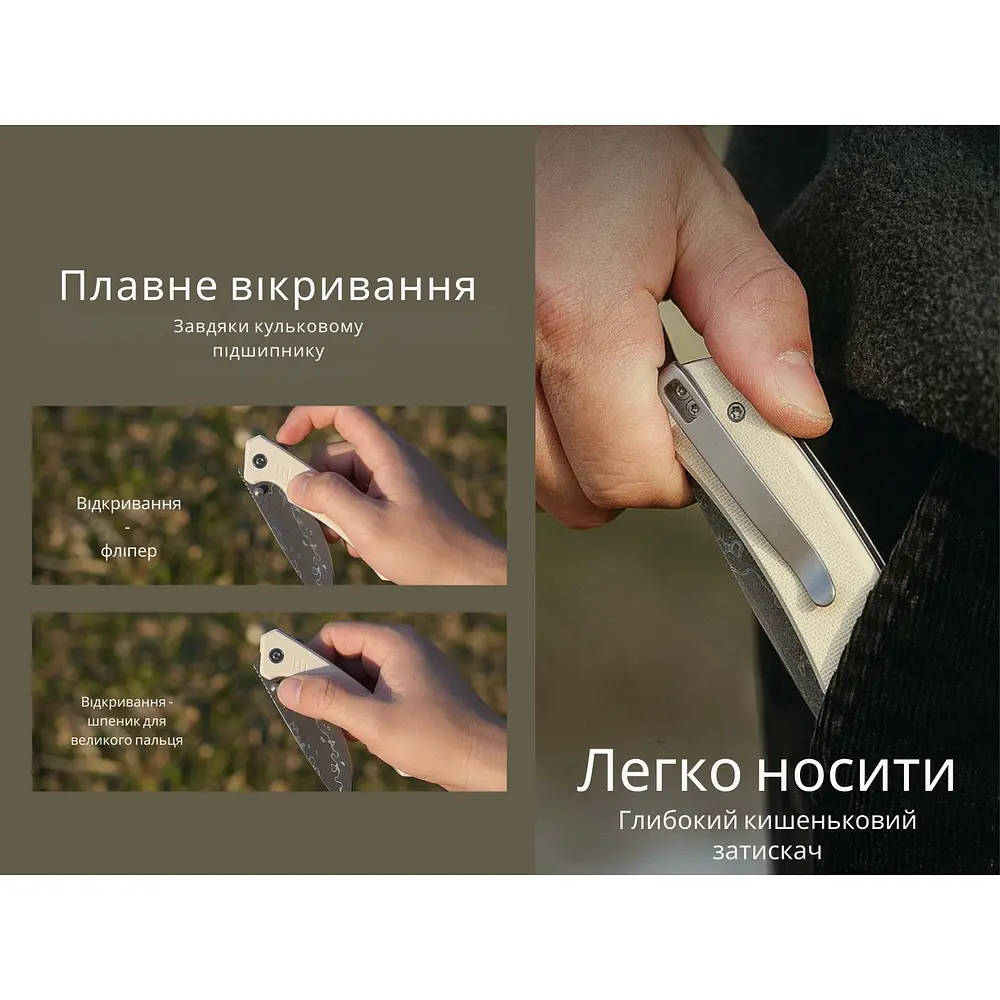 Ніж складаний Civivi Merit C24012-DS1 - фото 12
