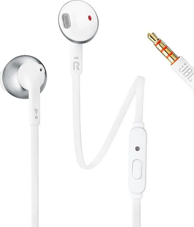 Навушники JBL T205 сріблясті (JBLT205CRM)