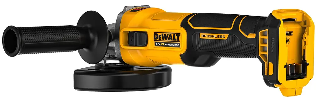 DeWALT Шліфмашина кутова акумуляторна DeWALT 18В XR Li-lon 125мм 0-9000об/хв 1.61кг без АКБ та ЗП - фото 4
