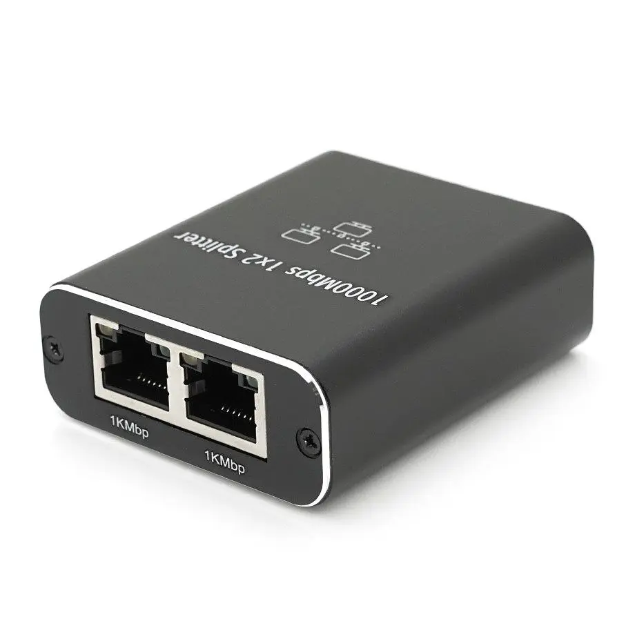 Активний RJ45-сплітер 1x2 Network splitter Adapter Voltronic YTS-RJ45-ato2 1000Mbps - фото 2