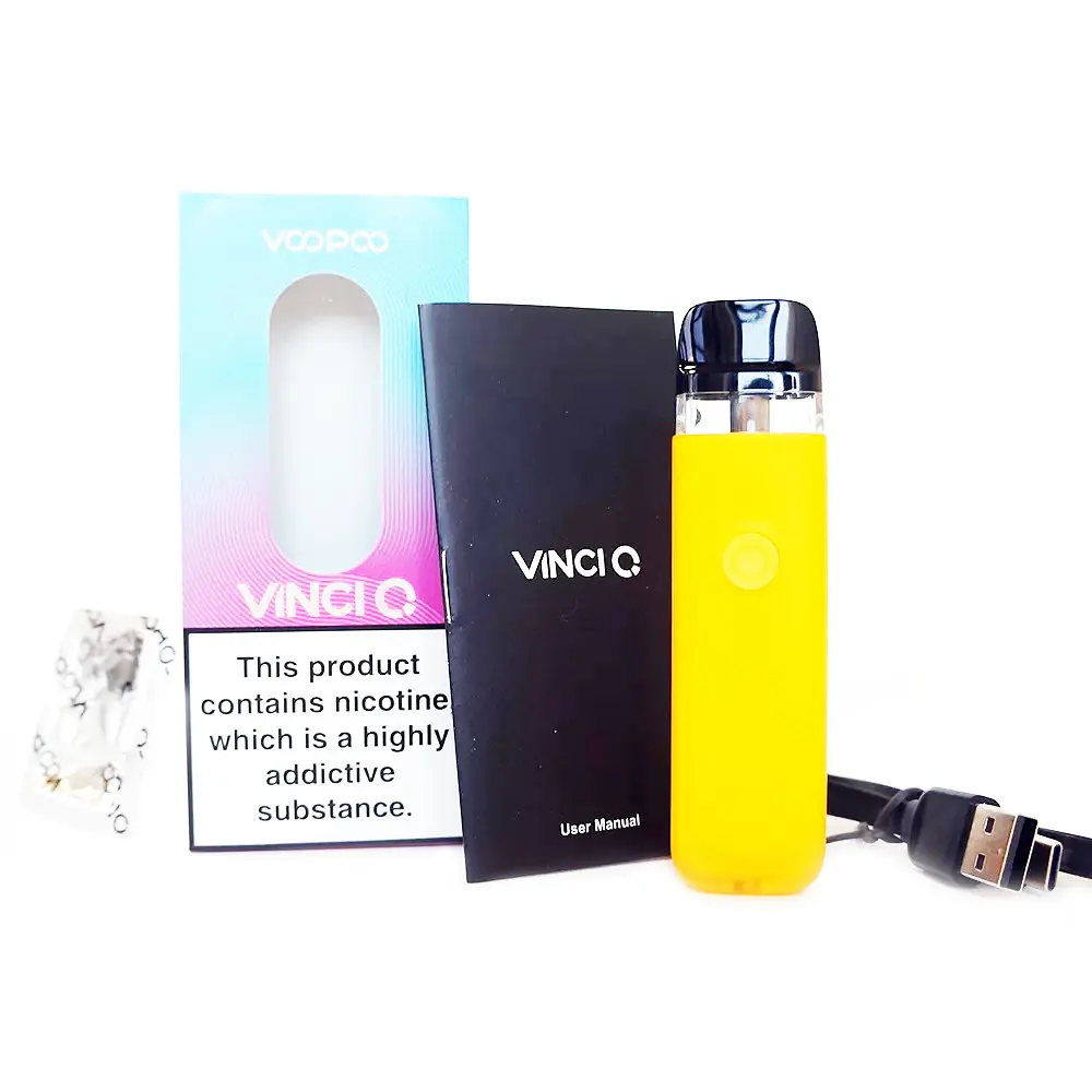 Под-система електронна сигарета VooPoo Vinci Q Pod Kit 900 mAh 2 ml Vibrant orange (10719) - фото 7