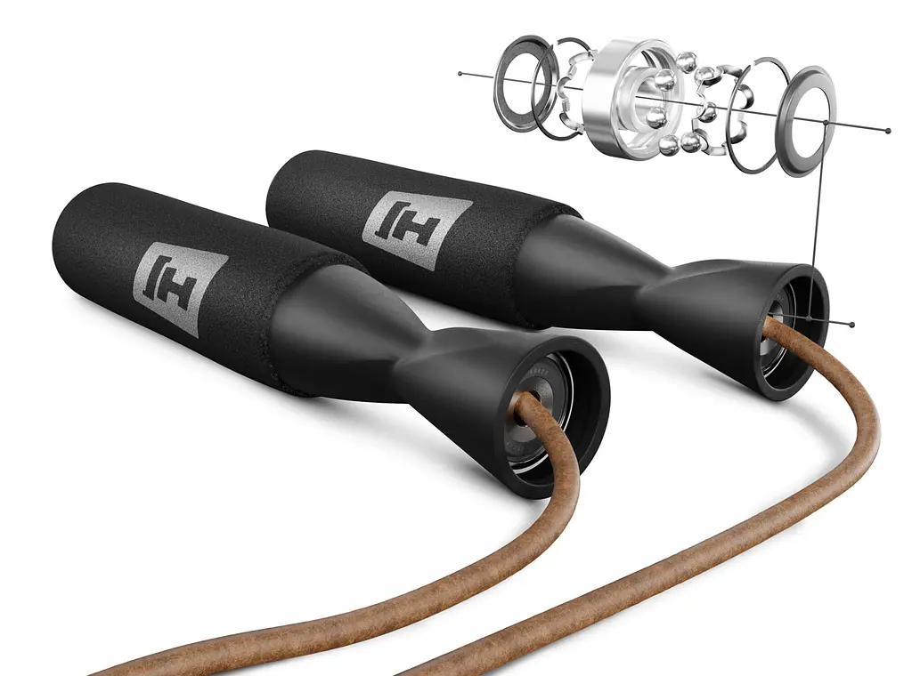 Скакалка шкіряна 275см Hop-Sport HS-L015JR - фото 3