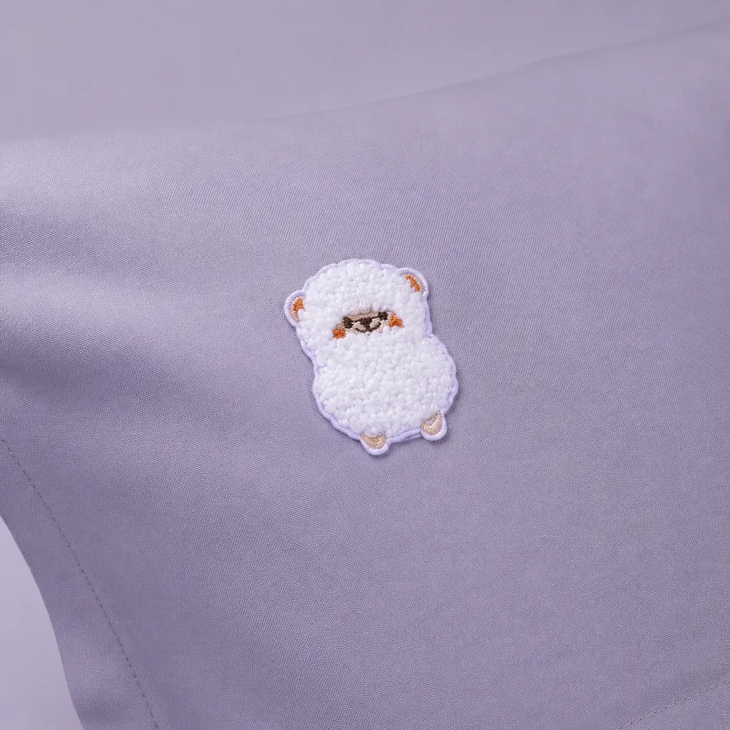 Дитяча постільна білизна MIRSON LITTLE KIDS Poplin Edition Bobby the Sheep Light Gray 110х160см (2200013086437) - фото 8