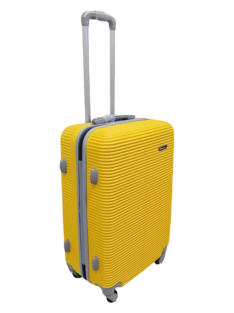 Валіза середня M ABS-пластик Milano bag 004 66×44×28,5см 75л Жовтий - фото 2