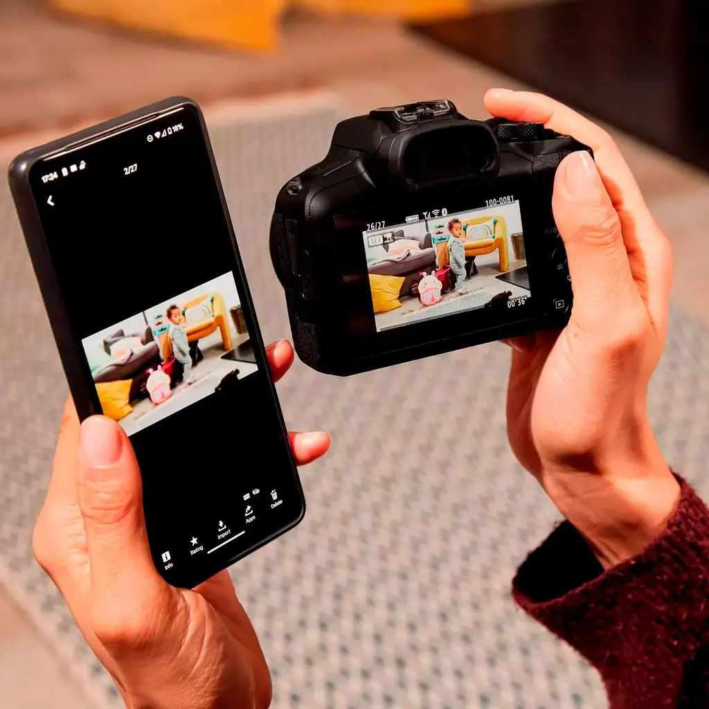 Бездзеркальний фотоапарат Canon EOS R100 Kit RF-S 18-45mm + RF-S 55-210mm IS STM (6052C036) UA [93039] - фото 10