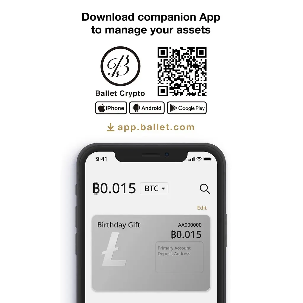 Криптогаманець Ballet REAL Series Litecoin - найпростіше мультивалютне холодне сховище з підтримкою NFT (B07YL1VBDX) - фото 6