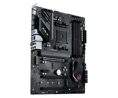 Материнська плата AM4 (B550) ASRock B550 PG Riptide, B550, 4xDDR4, CrossFireX, Int.Video(CPU), 6xSATA3, 2xM.2, 3xPCI-E 16x 4.0, 1xPCI-E 1x 3.0, 1xM.2 (Key E), ALC897, Killer E3100G, 12xUSB3.2/4xUSB2.0, HDMI, ATX - фото 4