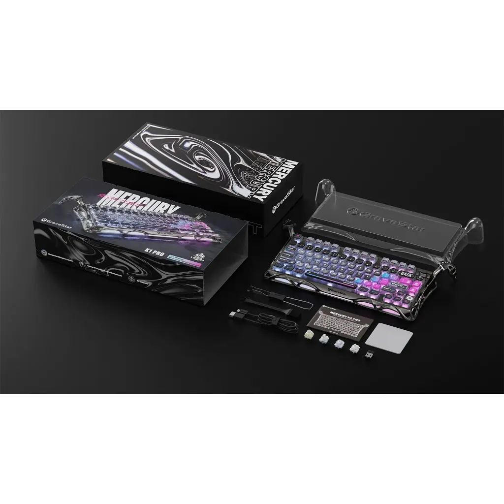 Клавиатура GravaStar Mercury K1 Pro TKL UA Cyberpunk [GSK1PRO_CBLK] [144898] - фото 13