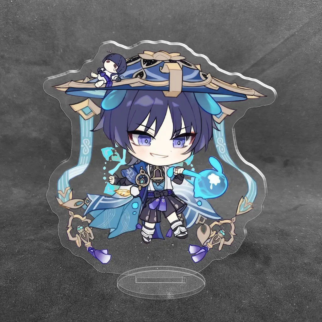 Акрилова колекційна фігурка Chibi Геншин Імпакт - Genshin Impact (Мандрівник Скарамуччі) 2 10 см - фото 2