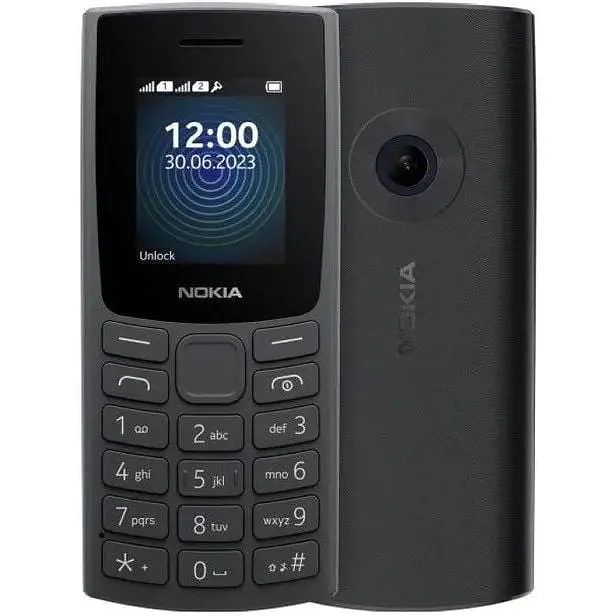 Кнопковий телефон Nokia 110 DS 2023 Charcoal TA-1567 - фото 1