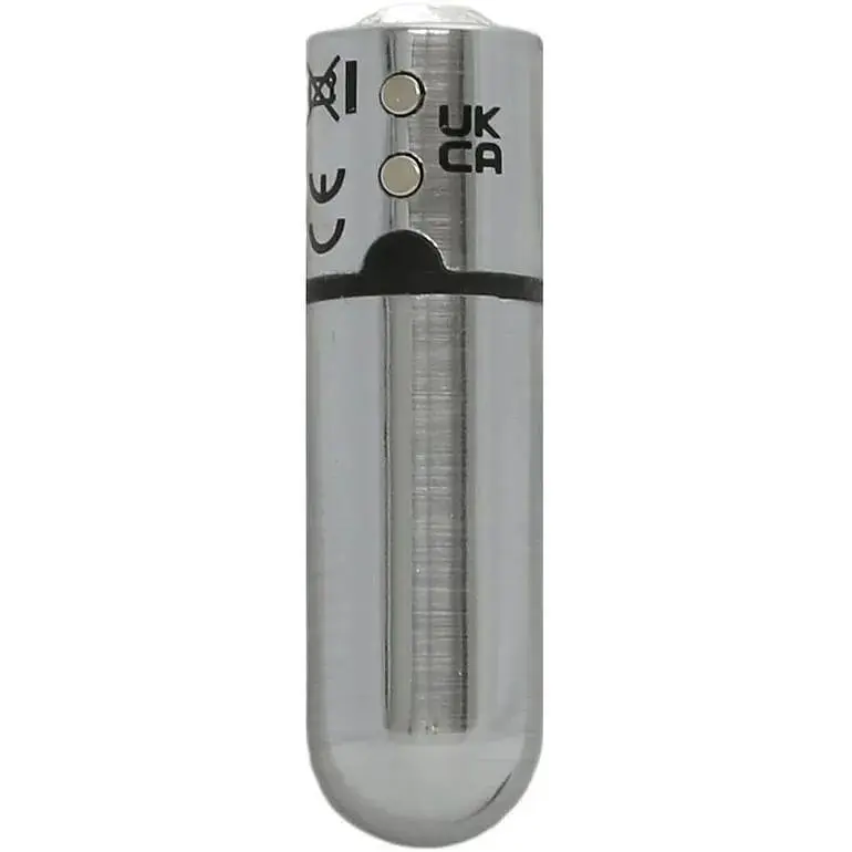 Вибропуля PowerBullet First-Class Bullet 2.5″ with Key Chain Pouch Silver 9 режимов вибрации - фото 5