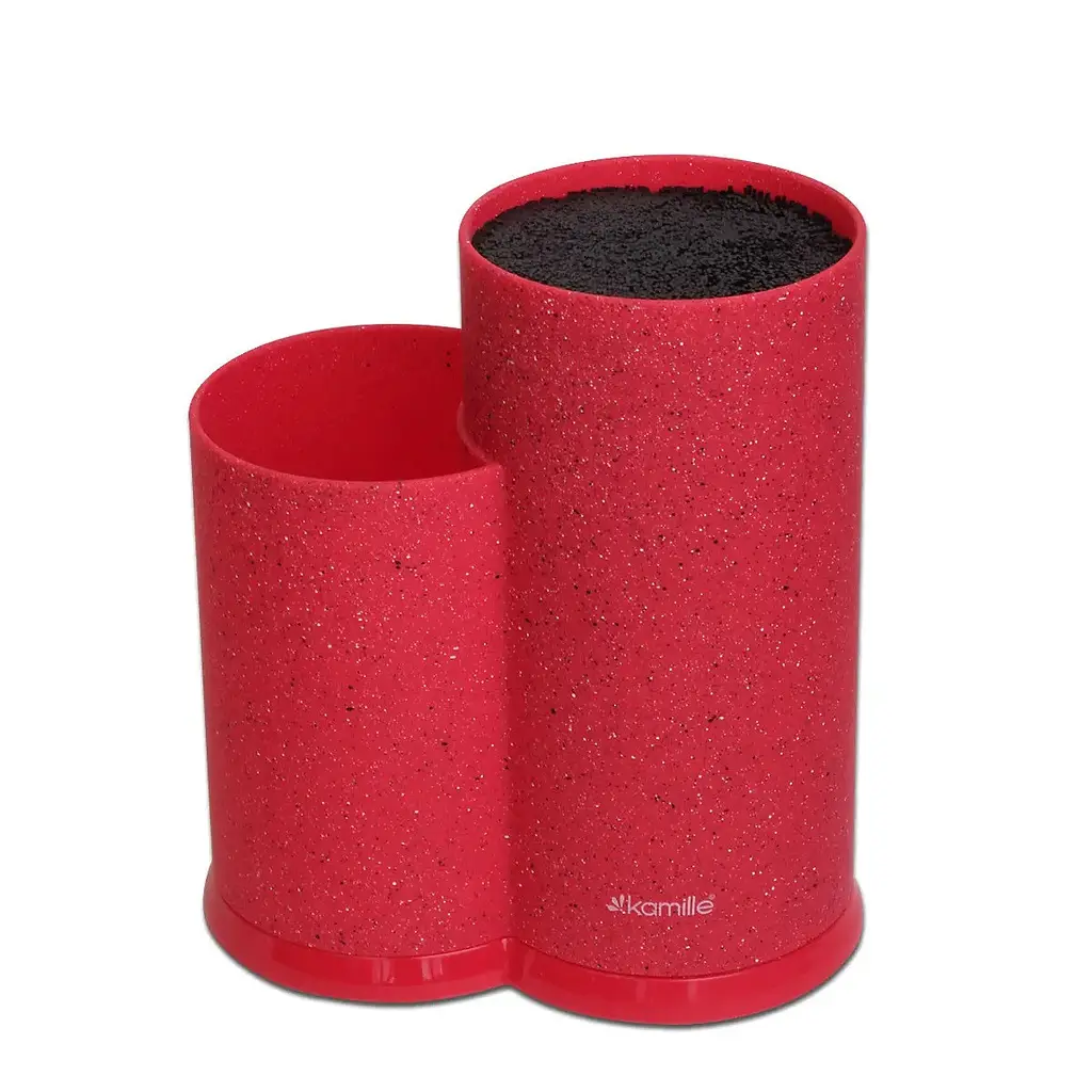 Підставка для ножів Kamille КМ-7607 red