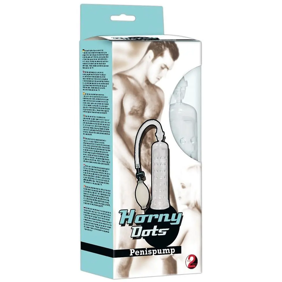 Вакуумна помпа Orion Horny Dots Penispumpe 19.5х5.7 см прозора - фото 2
