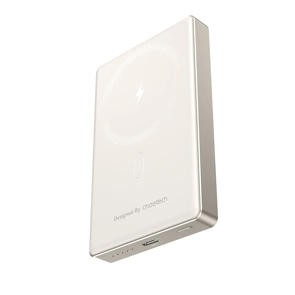 Повербанк 10000mAh Choetech B739 Silver QC3.0 PD3.0 бездротова магнітна зарядка (43-00152) - фото 12