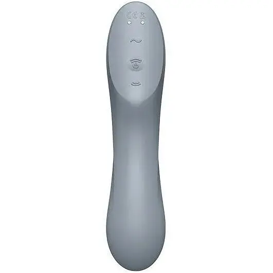 Вакуумний стимулятор із вібрацією Satisfyer Curvy Trinity 3 Сірий - фото 5