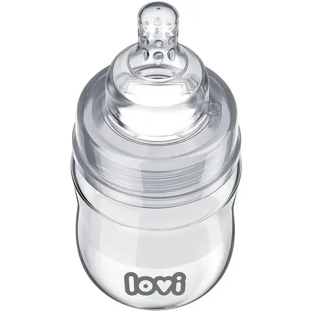 Бутылочка стеклянная LOVI Diamond Glass Baby Shower 150 мл (74/106) - фото 2