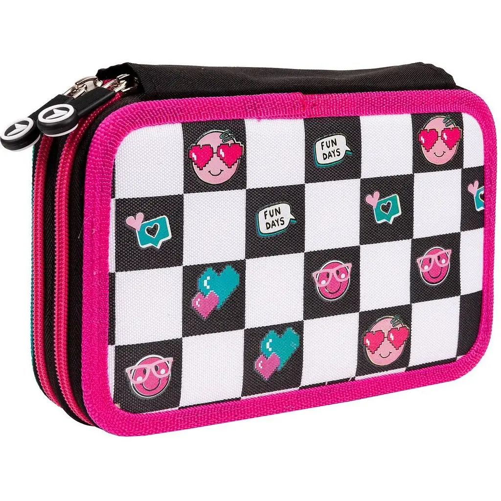 Пенал твердий Yes HP-01 Lovely Smile, 13х21х4 см, рожевий (533384) - фото 2