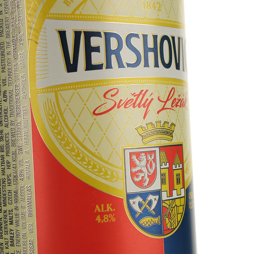 Пиво Vershovice Svetly Lezak світле 4.8% 0.5 л з/б  - фото 3