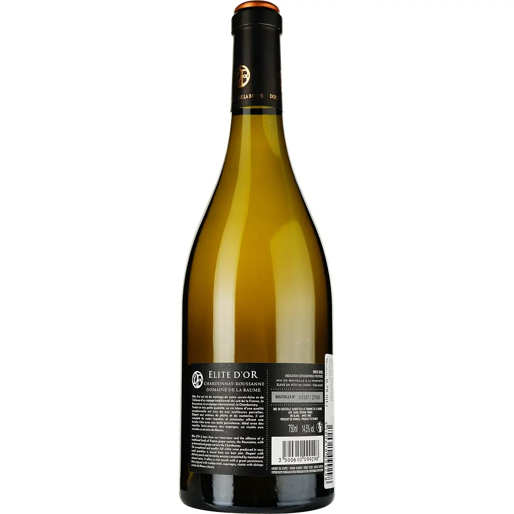 Вино Domaine De La Baume Chardonnay IGP Pays d'Oc біле сухе 0.75 л - фото 2